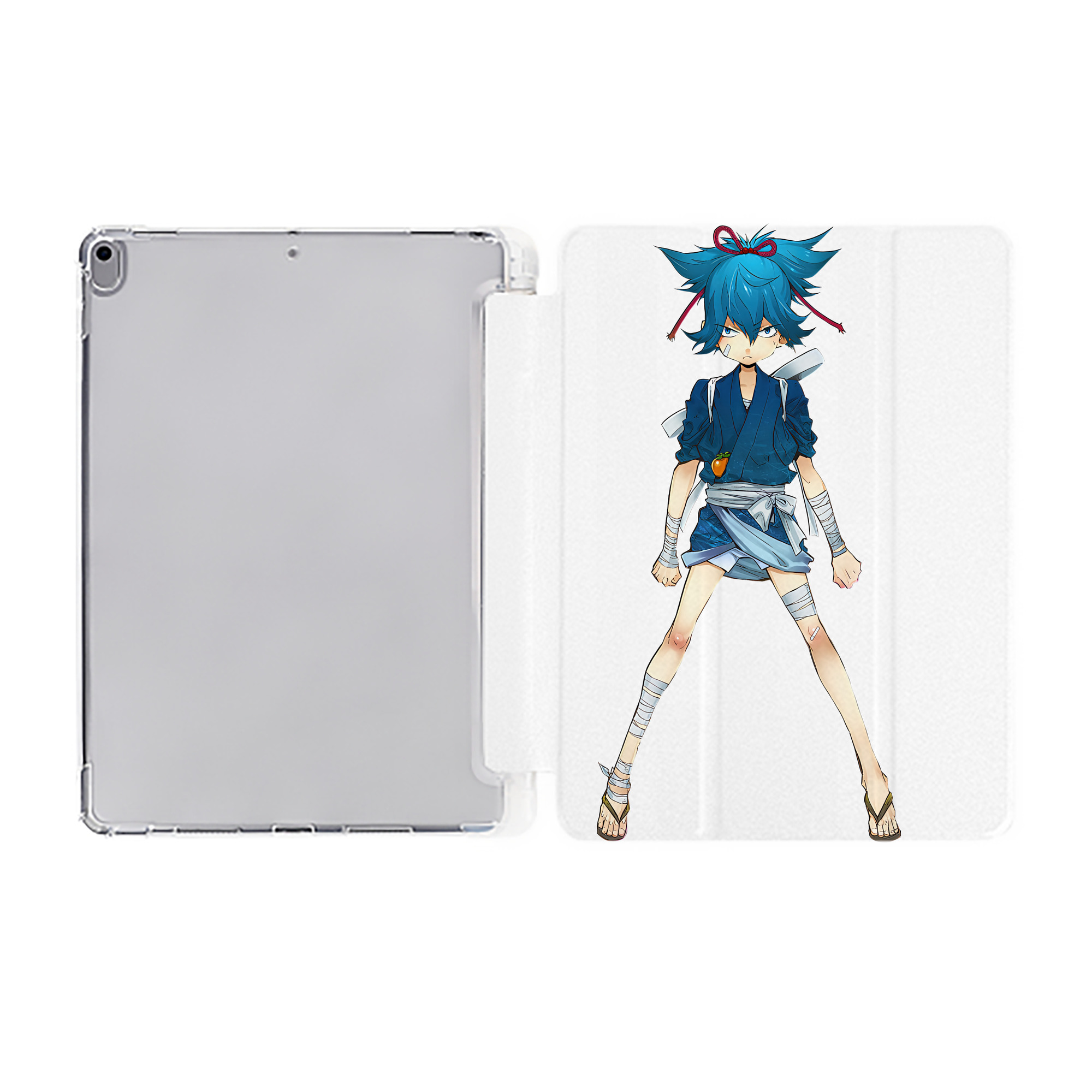 （画像用） 刀剣乱舞 Touken Ranbu IPad ケース ペン収納付き 三つ折りスタンド PUレザー×シリコン 対応機種9.5/10.5/10.9インチ